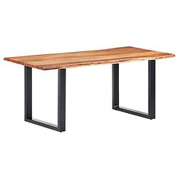 Foto van Vidaxl eetkamertafel met natuurlijke randen 3,8 cm 200 cm acaciahout