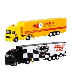 Foto van Formule one grand prix truck - dhl express delivery truck 1:43 - 2-delig