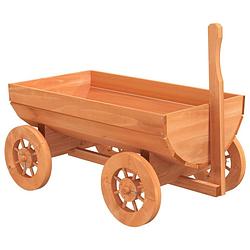 Foto van Vidaxl wagen decoratief 70x43x54 cm massief vurenhout