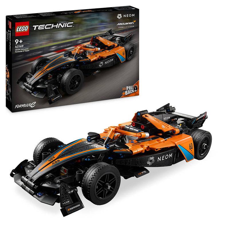 Foto van Lego technic neom mclaren formule e racewagen 42169