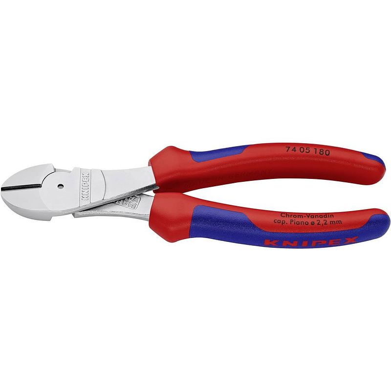 Foto van Knipex 74 05 180 werkplaats kracht-zijsnijtang met facet 180 mm