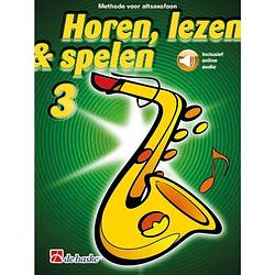 Foto van De haske horen, lezen & spelen 3 altsaxofoon lesboek