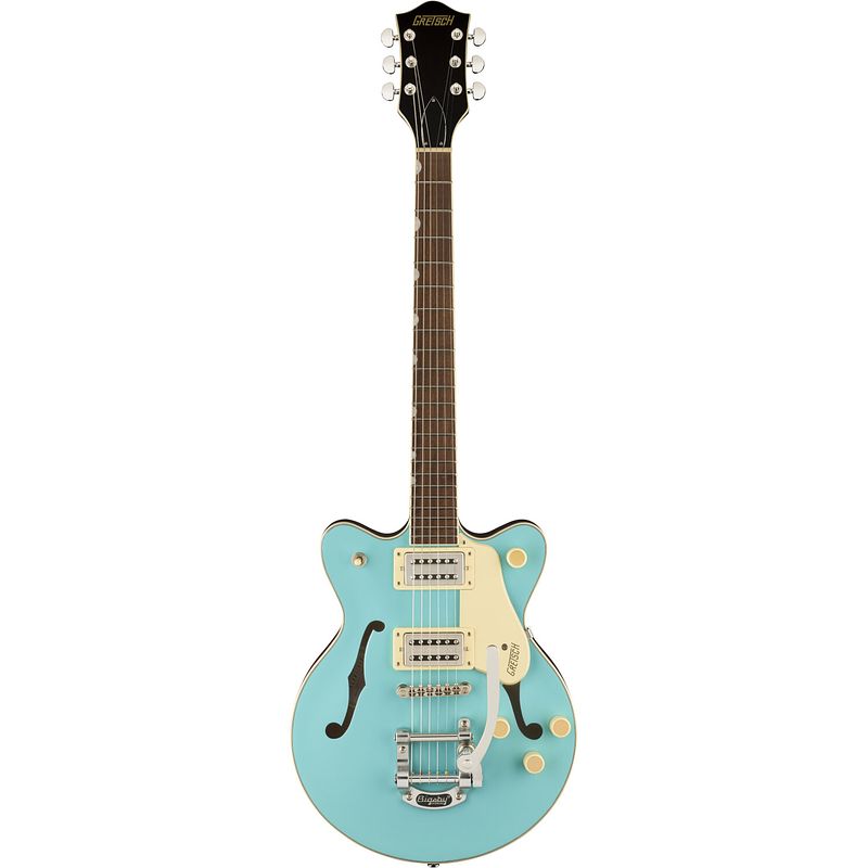 Foto van Gretsch g2655t streamliner center block jr. double-cut tropico il semi-akoestische gitaar