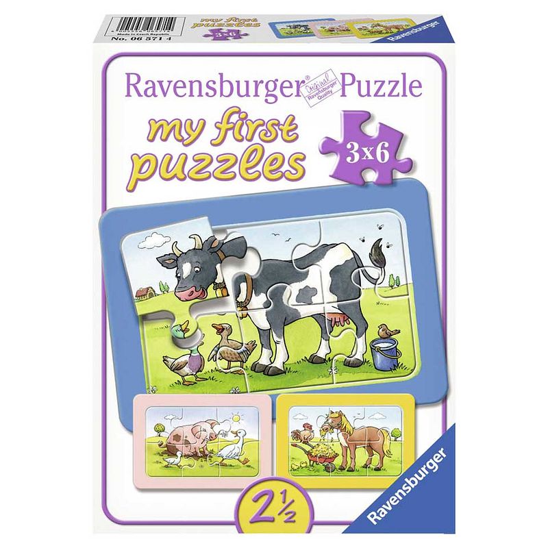 Foto van Ravensburger mijn eerste puzzel goede vrienden - 3 x 6 stukjes