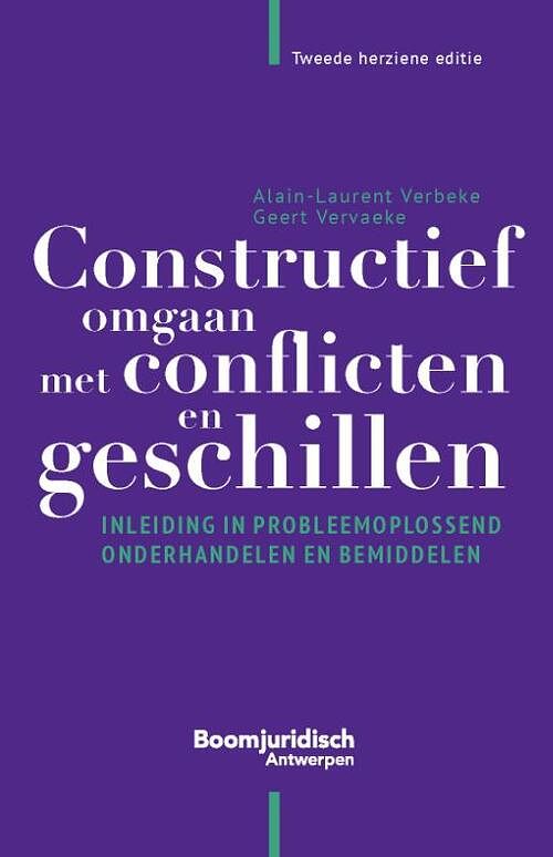 Foto van Constructief omgaan met conflicten en geschillen - alain-laurent verbeke, geert vervaeke - paperback (9789464511062)