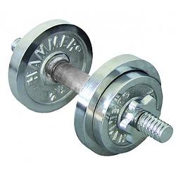 Foto van Finnlo fitness 10 kg dumbbellset chroom 30mm