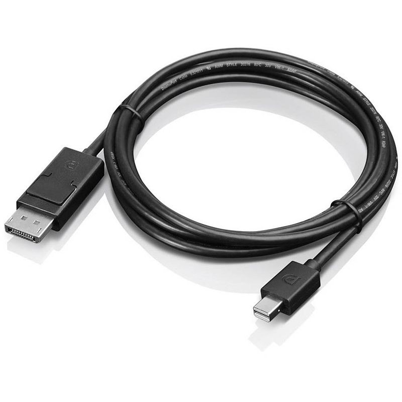 Foto van Lenovo 0b47091 adapter [1x mini-displayport stekker - 1x displayport stekker] zwart