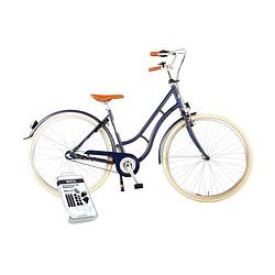 Foto van Volare kinderfiets lifestyle - 48 cm - blauw - 3 versnellingen - lage zadelstand - inclusief ways bandenplakset