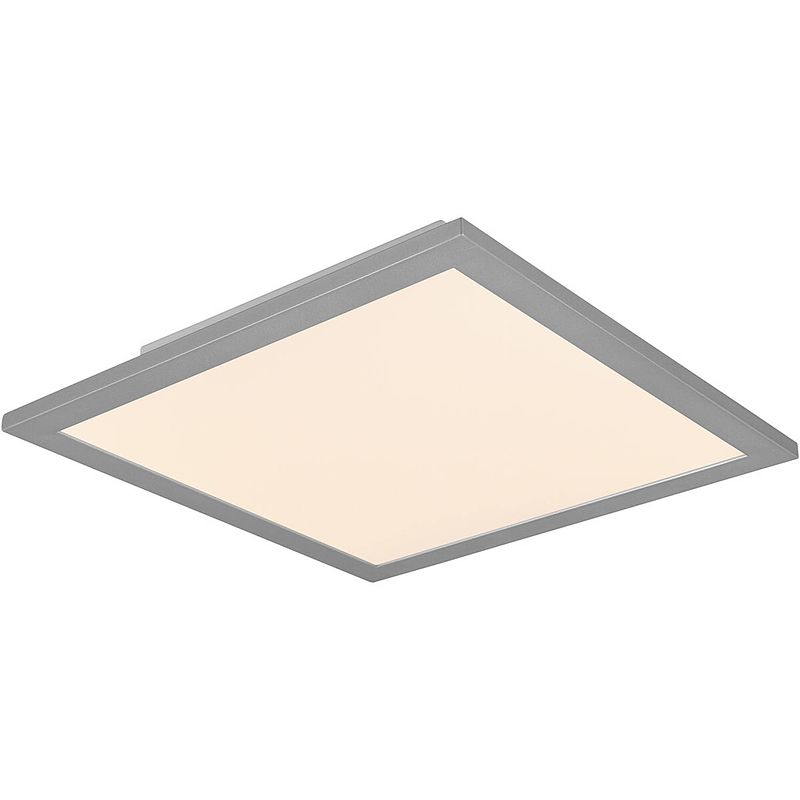 Foto van Led plafondlamp - plafondverlichting - trion alina - 13.5w - warm wit 3000k - mat titaan - aluminium - 30cm