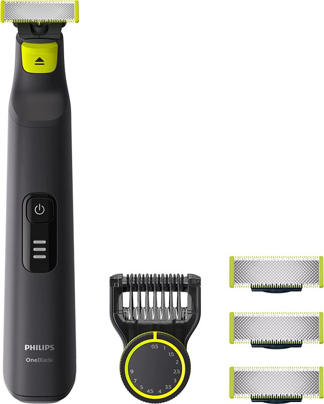 Foto van Philips oneblade pro qp6530/31 + 3 mesjes