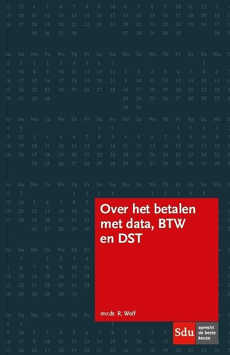 Foto van Over betalen met data, btw en dst - redmar wolf - paperback (9789012404112)