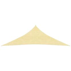 Foto van The living store schaduwdoek hdpe - 3x3x4.2m - beige - 90% uv-bescherming