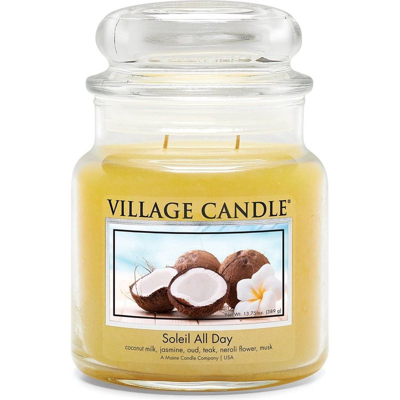 Foto van Village candle - soleil all day - medium candle - 105 branduren