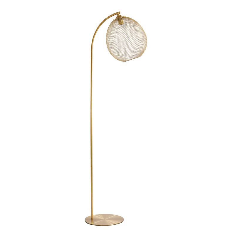 Foto van Light & living - vloerlamp moroc - 30x30x160cm - goud