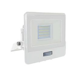 Foto van V-tac vt-128s led schijnwerper met sensor - 20 w - 1510 lm - 6500k -