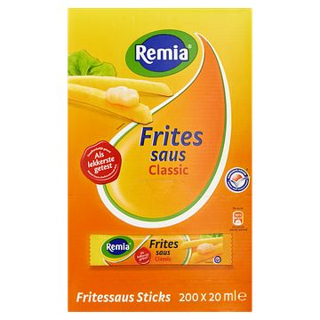 Foto van Remia fritessaus sticks classic 200 x 20ml bij jumbo