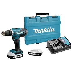 Foto van Makita df488dwe accu-schroefboormachine 18 v 1.5 ah li-ion incl. 2 accus, incl. lader