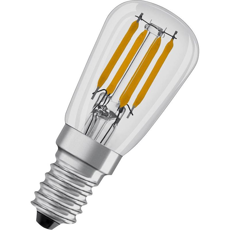 Foto van Osram 4058075432871 led-lamp energielabel f (a - g) e14 speciale vorm 2.8 w = 25 w warmwit (ø x l) 26 mm x 63 mm 1 stuk(s)