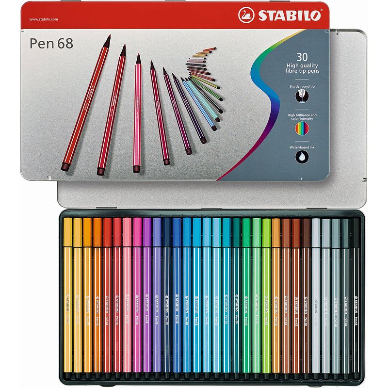 Foto van Stabilo viltstift pen 68 30 stiften