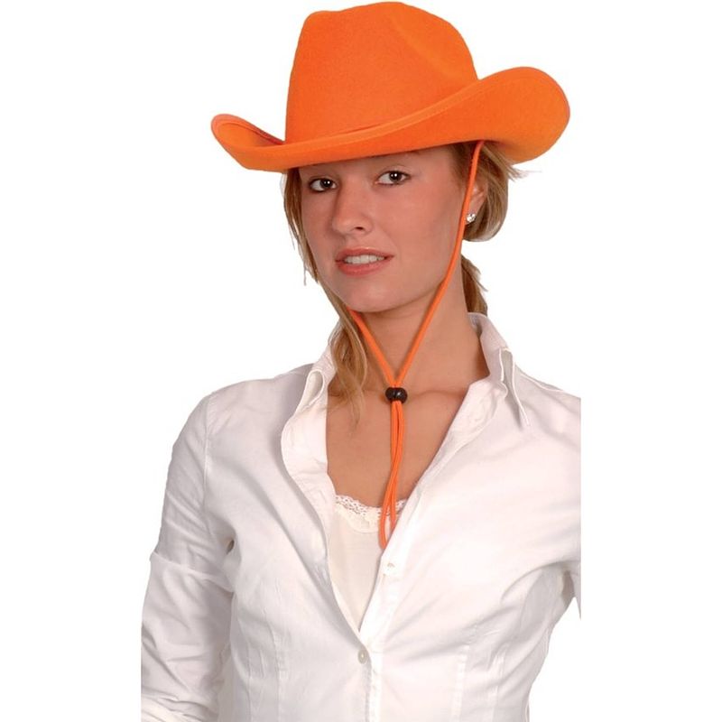 Foto van Oranje cowboyhoed - koningsdag - ek/wk voetbal