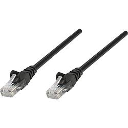 Foto van Intellinet 345378 rj45 netwerkkabel, patchkabel cat 5e u/utp 10.00 m zwart 1 stuk(s)