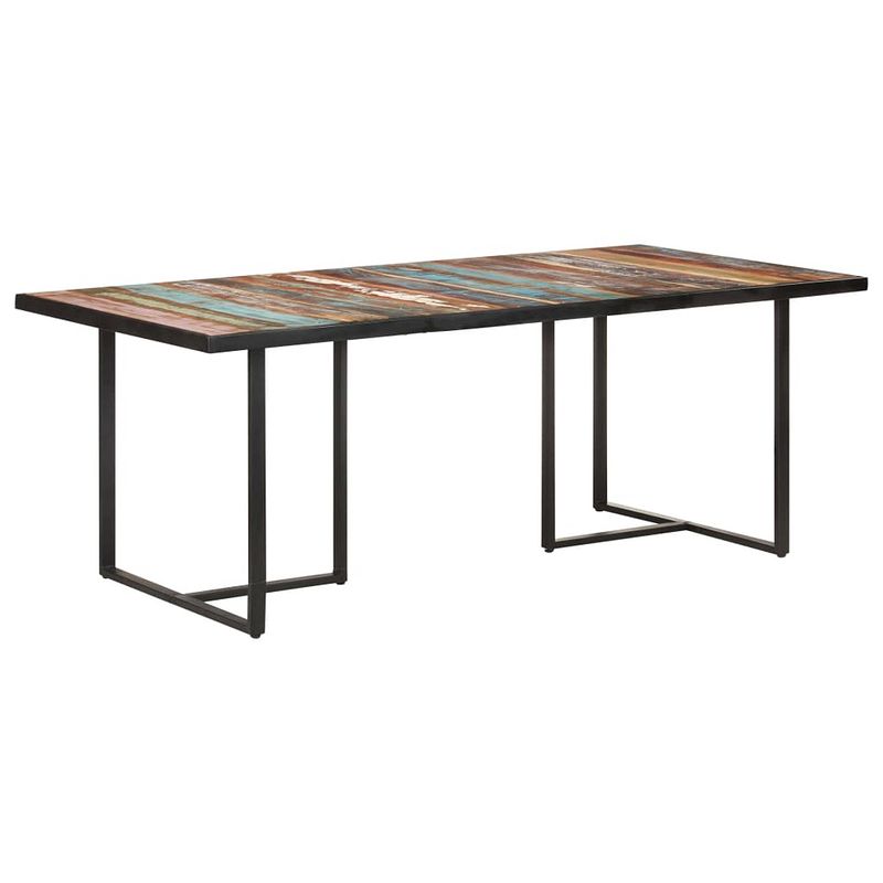 Foto van Vidaxl eettafel 200 cm massief gerecycled hout