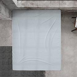 Foto van Dreamhouse bedding flanellen hoeslaken - grijs 180 x 200/210 cm