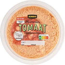 Foto van Jumbo hummus tomaat 200g aanbieding bij jumbo | 3 voor 6.00