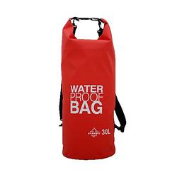 Foto van Waterdichte duffel bag/plunjezak 30 liter rood - reistas (volwassen)