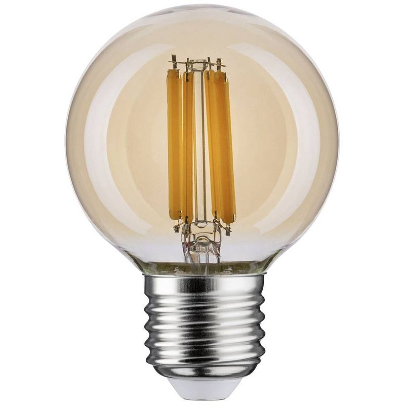 Foto van Paulmann 28985 led-lamp energielabel e (a - g) e27 globe (mini) 7 w warmwit (ø x h) 60 mm x 87 mm 1 stuk(s)