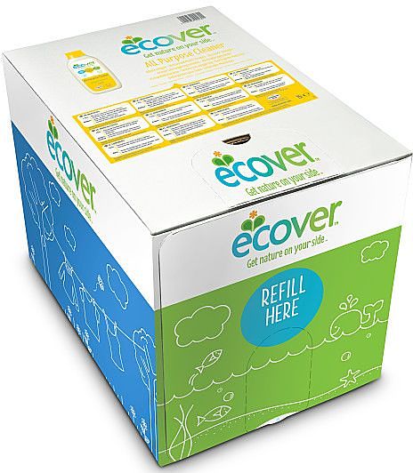 Foto van Ecover allesreiniger citroengras & gember navulverpakking 15000ml
