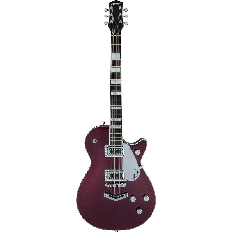 Foto van Gretsch g5220 electromatic jet bt deep cherry metallic gitaar