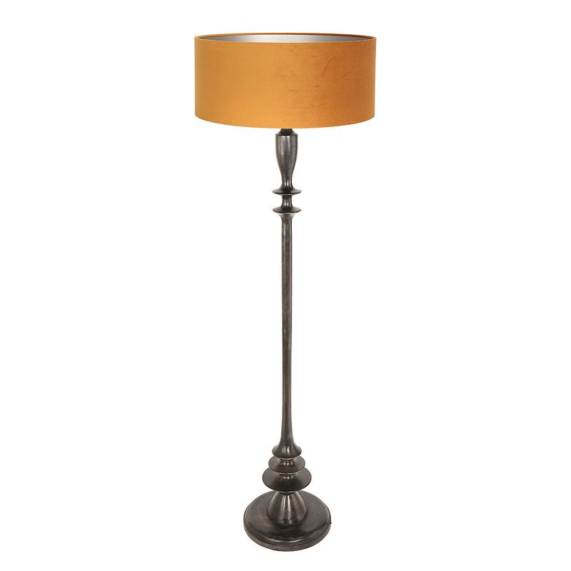 Foto van Steinhauer bois vloerlamp -- antiekzwart en goud