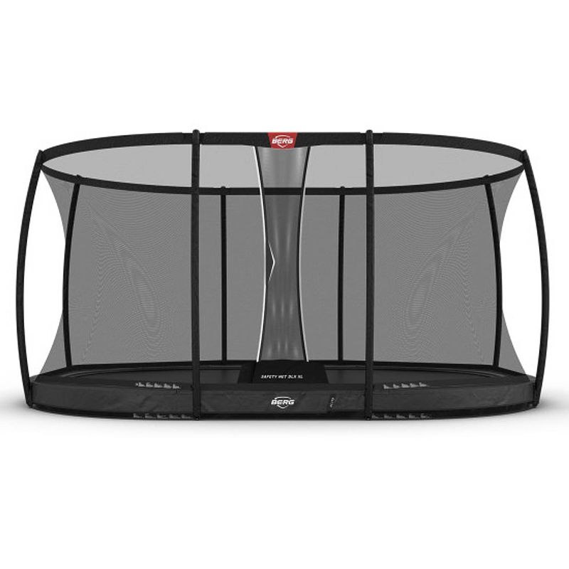 Foto van Berg trampoline grand elite met veiligheidsnet - safetynet deluxe xl - inground - 520 x 350 cm - grijs