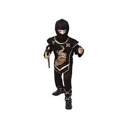 Foto van Voordelig zwarte ninja kostuum voor kinderen 120-130 (7-9 jaar)