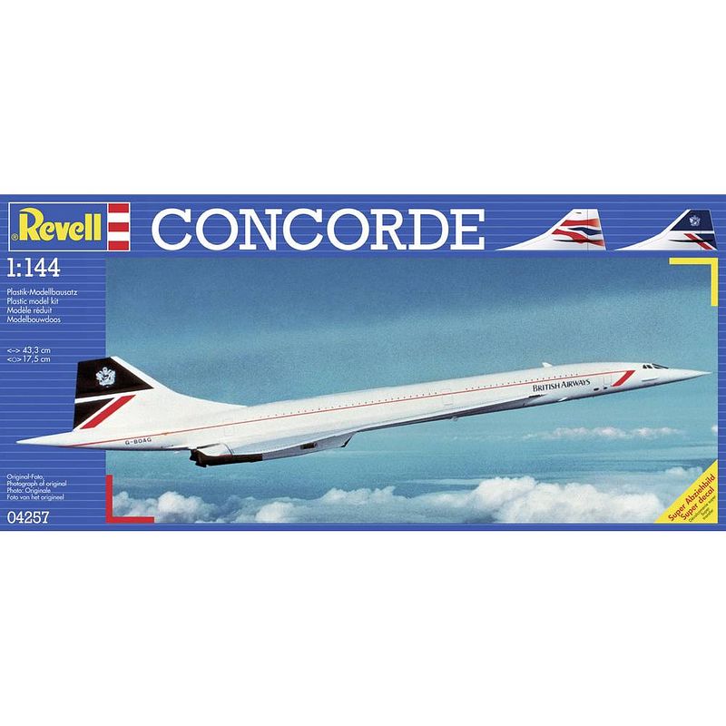 Foto van Revell 04257 concorde british airways vliegtuig (bouwpakket) 1:144