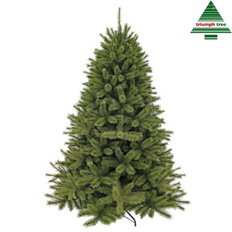 Foto van Triumph tree - forest frosted pine kunstkerstboom groen d157 h230 cm