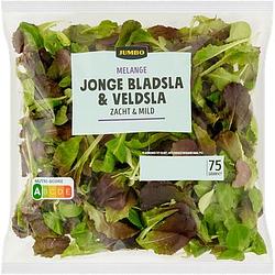 Foto van Jumbo melange jonge bladsla & veldsla 75g