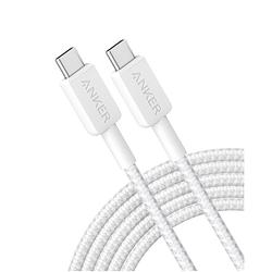 Foto van Anker 322 usb-c to usb-c cable nylon 3m 60w oplader wit