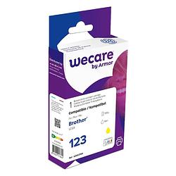 Foto van Wecare cartridge brother lc123 geel