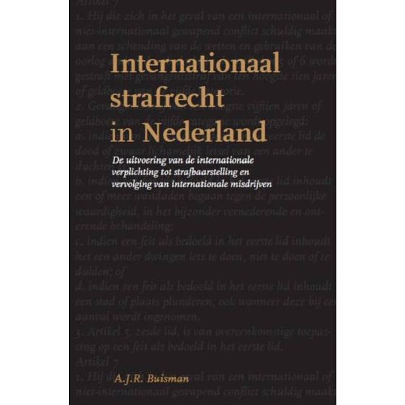 Foto van Internationaal strafrecht in nederland