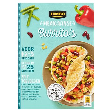 Foto van Jumbo burrito'ss pakket