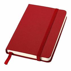 Foto van Rood pocket luxe schriften/notitieblokjes gelinieerd a6 formaat - notitieboek