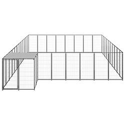 Foto van Infiori hondenkennel 25,41 m² staal zwart