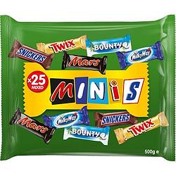 Foto van Mars mini's mix chocolade uitdeelzak 500g bij jumbo