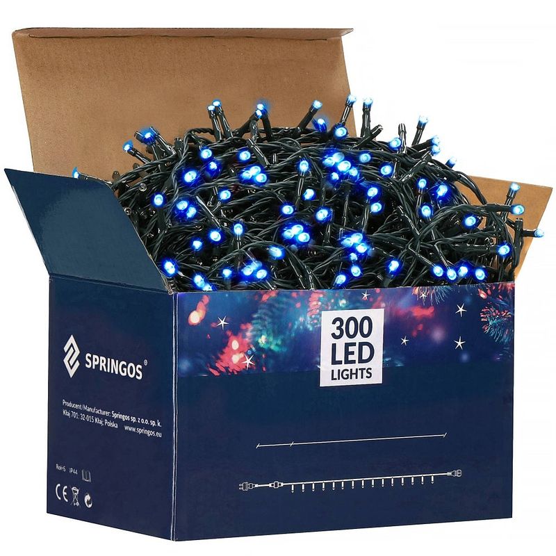 Foto van Kerstverlichting 15 m 300 led blauw