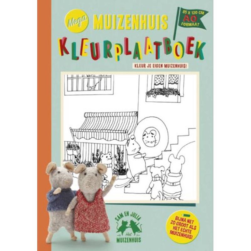 Foto van Mega muizenhuis kleurplaatboek - het muizenhuis