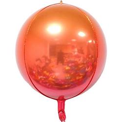 Foto van Folie ballon oranje- rood 22 inch 55 cm oranje rood dm-products