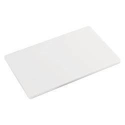 Foto van 1x rechthoekige witte kunststof snijplanken 26 x 32 cm gastronorm 1/2 - snijplanken
