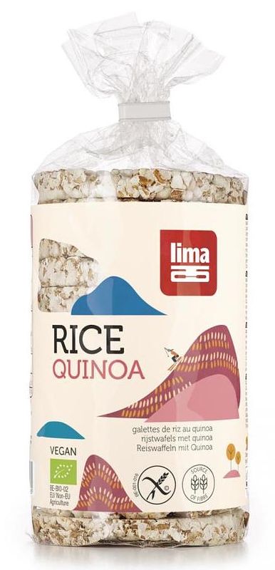 Foto van Lima rijstwafels quinoa 100gr